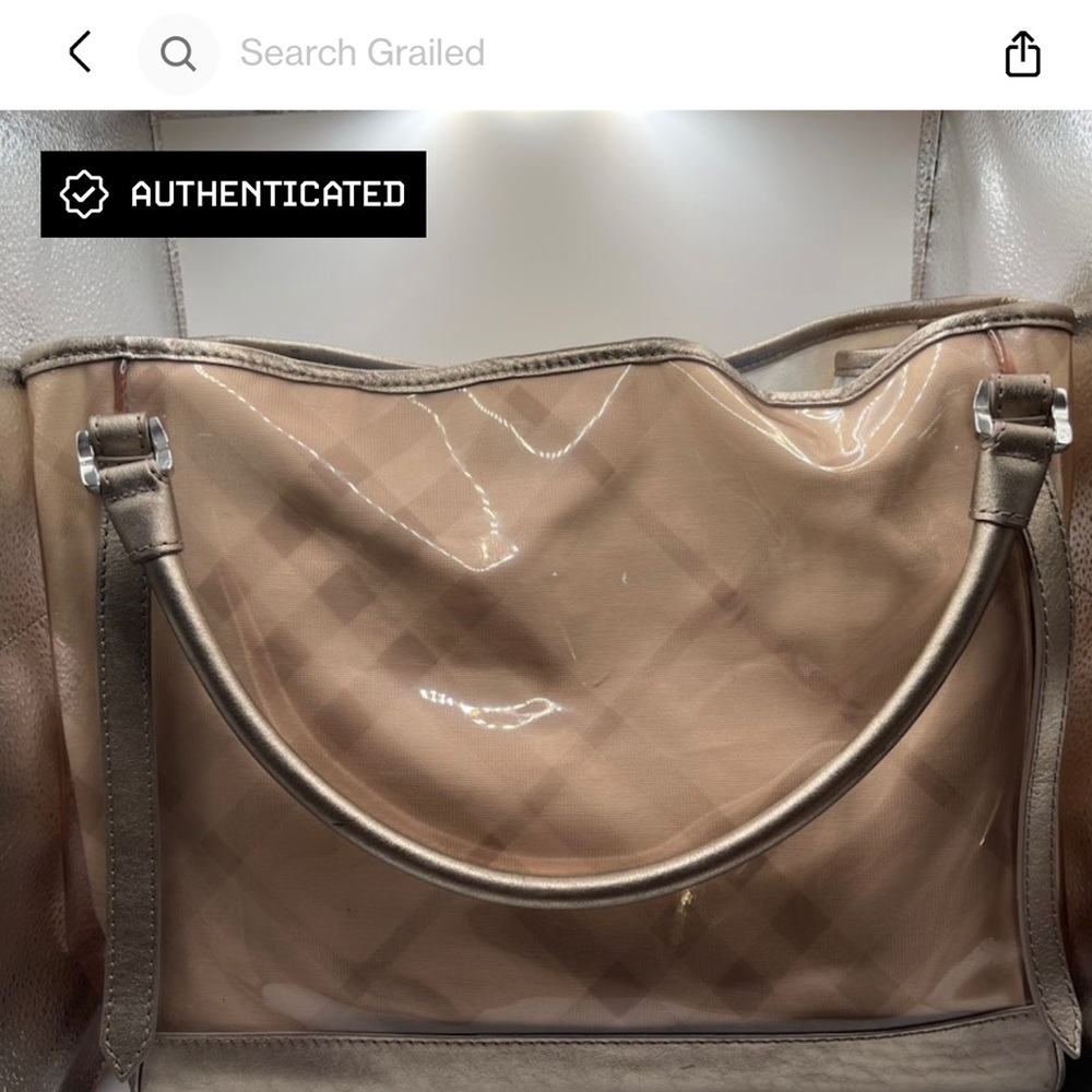 Authentic Vintage Burberry Nova Check Bag - Pink